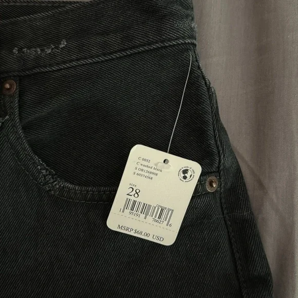 NWT We the free cutoff denim shorts black - Picture 4 of 5